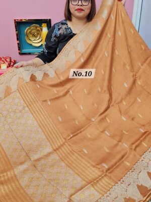 3RD MAY LIVE - PURE NIMZARI MUSRU SILK SAREE (NO.10)
