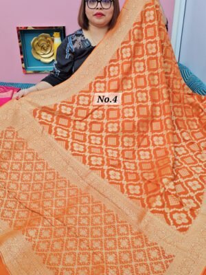 3RD MAY LIVE - NIMZARI GEORGETT BANARSI SAREE (NO.4)