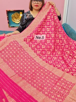 3RD MAY LIVE - NIMZARI GEORGETT BANARSI SAREE (NO.5)