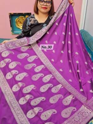 3RD MAY LIVE - BANARAS SOFT SILK SAREE (NO.30)