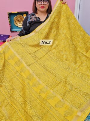 4TH MAY  2NDLIVE - PURE CHANDERI  MAHESWARI SAREE (NO.2)