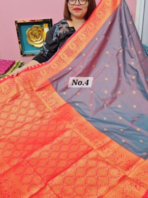 6TH MAY LIVE - SOFT SILK KANJIVARAM SAREE (NO.4)