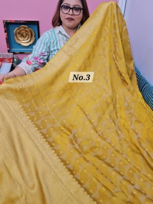8TH MAY LIVE - PURE CREPE KHADDI SAREE (NO.3)