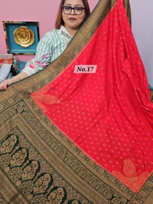 8TH MAY LIVE - GEORGETT SILK KHADDI SAREE (NO.17)