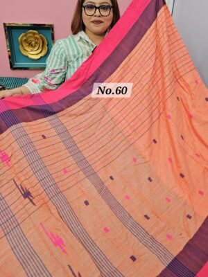8TH MAY LIVE - PURE BANGAL HANDLOOM SAREE (NO.60)