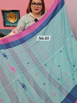 8TH MAY LIVE - PURE BANGAL HANDLOOM SAREE (NO.65)