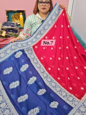 9TH MAY LIVE - PURE CREPE KHADDI SAREE (NO.7)