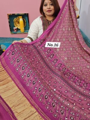 12TH MAY LIVE – MIRROR WORK GAZZI SAREE (NO.16)