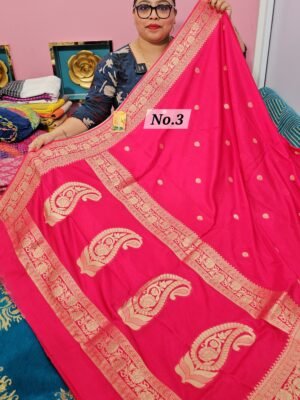 14TH MAY LIVE - CREPE SILK BANARSI SAREE (NO.3)