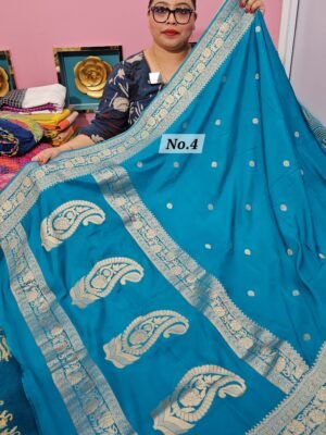 14TH MAY LIVE - CREPE SILK BANARSI SAREE (NO.4)