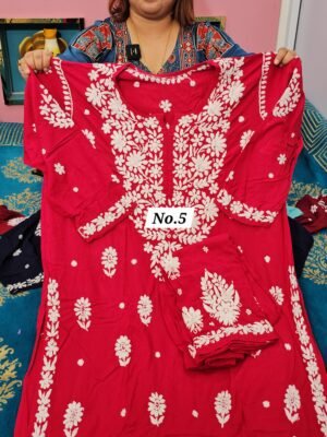 READY MADE CHIKANKARI CORD SET {SIZE-48} (NO.5)