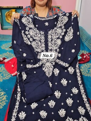 READY MADE CHIKANKARI CORD SET {SIZE-48} (NO.6)
