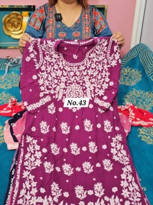 READY MADE CHIKANKARI KURTI {SIZE -42} (NO.43)