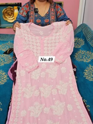 READY MADE  CHIKANKARI KURTI {SIZE -38} (NO.49)