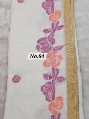 {KANIKA} PURE HANDLOOM LINEN SAREE (NO.84)