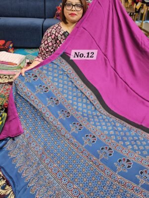 10TH MAY LIVE - PURE MODAL SILK SAREE (NO.12)