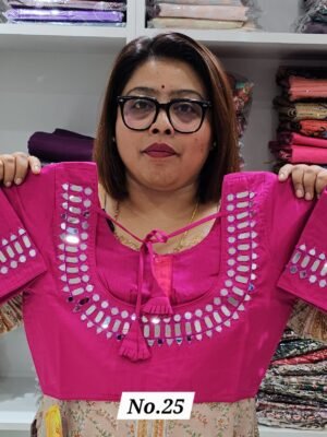 READY MADE HANDWORK BLOUSE (SIZE 34 TO 44 INCHES CHEST ADJUSTABLE) (NO.25)