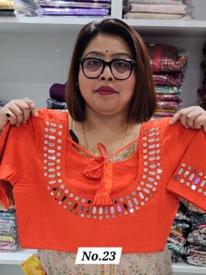 READY MADE HANDWORK BLOUSE (SIZE 34 TO 44 INCHES CHEST ADJUSTABLE) (NO.23)