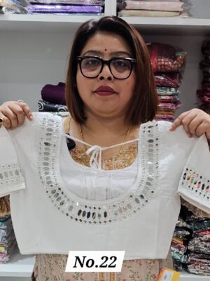 READY MADE HANDWORK BLOUSE (SIZE 34 TO 44 INCHES CHEST ADJUSTABLE) (NO.22)