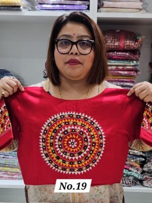 READY MADE HANDWORK BLOUSE (SIZE 34 TO 44 INCHES CHEST ADJUSTABLE) (NO.19)