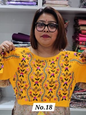 READY MADE HANDWORK BLOUSE (SIZE 34 TO 44 INCHES CHEST ADJUSTABLE) (NO.18)