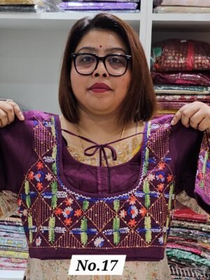 READY MADE HANDWORK BLOUSE (SIZE 34 TO 44 INCHES CHEST ADJUSTABLE) (NO.17)