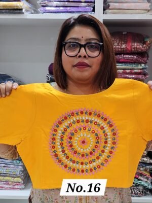 READY MADE HANDWORK BLOUSE (SIZE 34 TO 44 INCHES CHEST ADJUSTABLE) (NO.16)