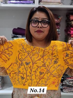 READY MADE HANDWORK BLOUSE (SIZE 34 TO 44 INCHES CHEST ADJUSTABLE) (NO.14)