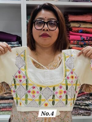 READY MADE HANDWORK BLOUSE (SIZE 34 TO 44 INCHES CHEST ADJUSTABLE) (NO.4)