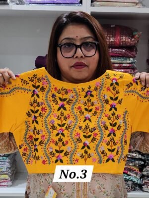 READY MADE HANDWORK BLOUSE (SIZE 34 TO 44 INCHES CHEST ADJUSTABLE) (NO.3)