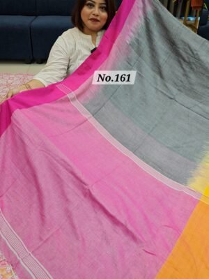 13TH MAY LIVE - PURE BANGAL HANDLOOM SAREE (NO.161)