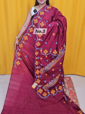 SALE 31ST JULY - RAW SILK TUSSAR KATHIAWAR SAREE (NO.3)