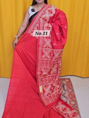 SALE 31ST JULY - RAW SILK TUSSAR KATHIAWAR SAREE (NO.11)