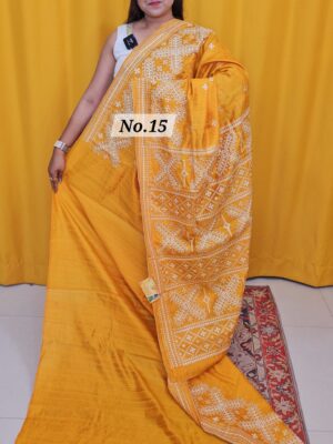 SALE 31ST JULY - RAW SILK TUSSAR KATHIAWAR SAREE (NO.15)