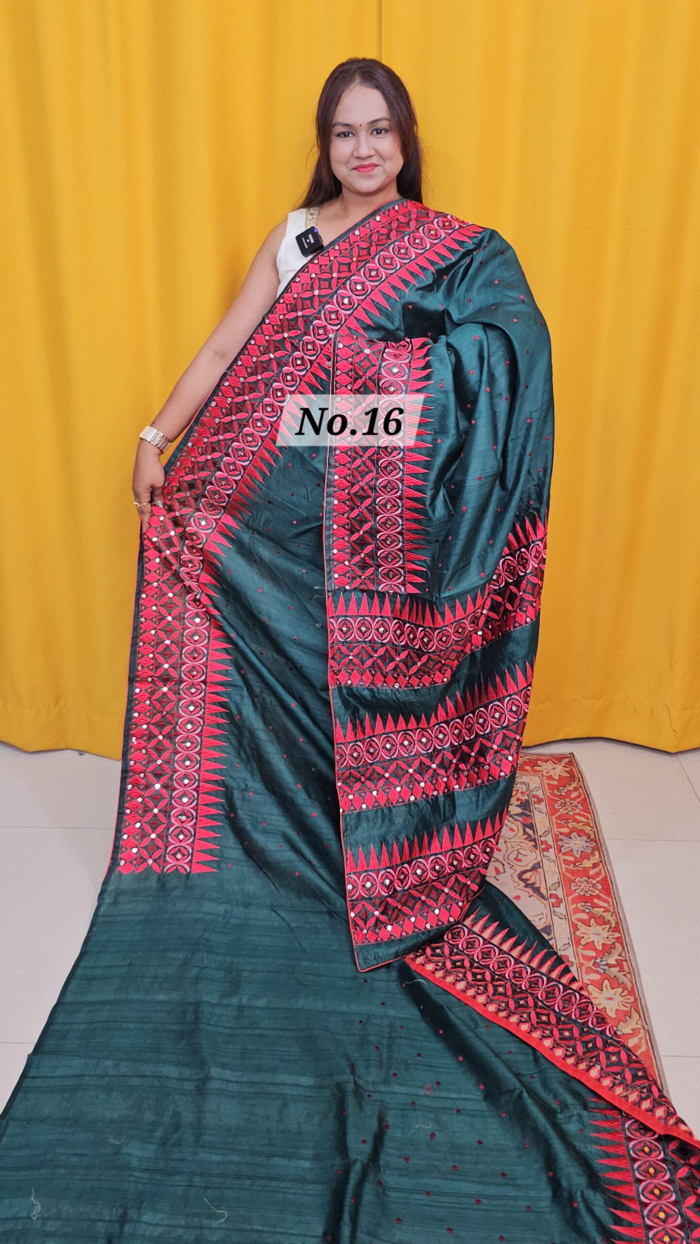 SALE 31ST JULY - RAW SILK TUSSAR KATHIAWAR SAREE (NO.16)