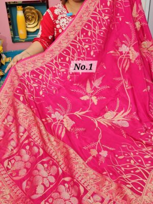 SALE 27TH JULY - PURE CREPE KHADDI SAREE (NO.1)