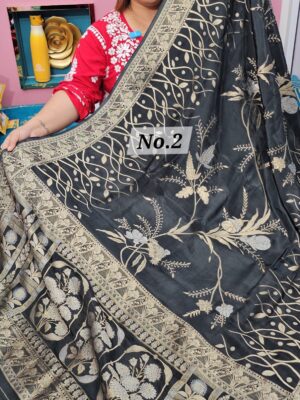 SALE 27TH JULY - PURE CREPE KHADDI SAREE (NO.2)