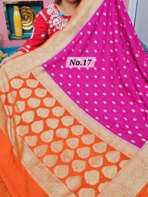 SALE 27TH JULY - NIMZARI GEORGETT BANARSI SAREE (NO.17)