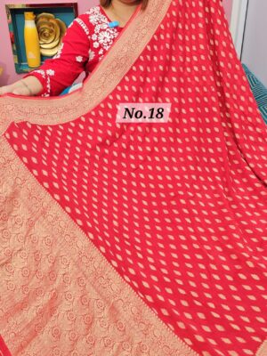 SALE 27TH JULY - NIMZARI GEORGETT BANARSI SAREE (NO.18)