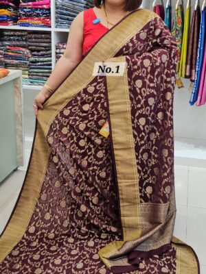 SALE 30TH JULY - GEORGETTE SILK KHADDI SAREE (NO.1)