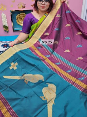 SALE 29TH JULY - KALAKHETRA INDIAN SILK SAREE (NO.15)