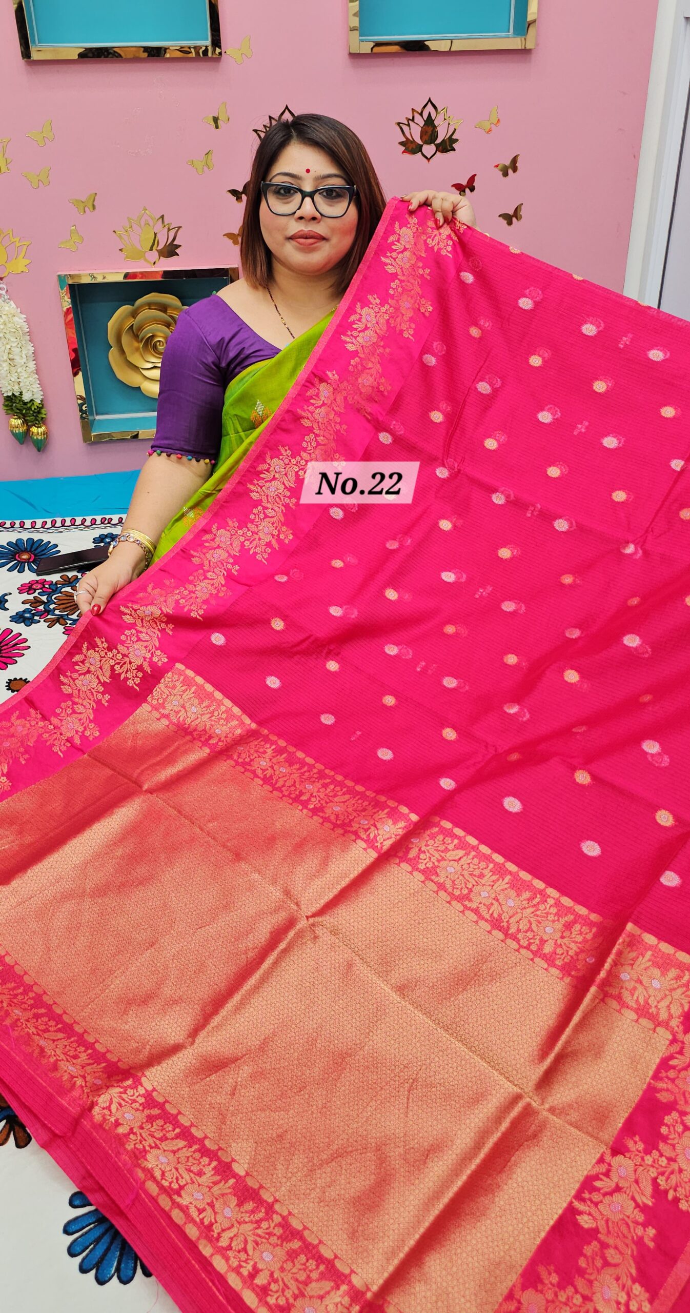 SALE 29TH JULY - INDIAN SILK SUPER NET KOTA SAREE (NO.22)