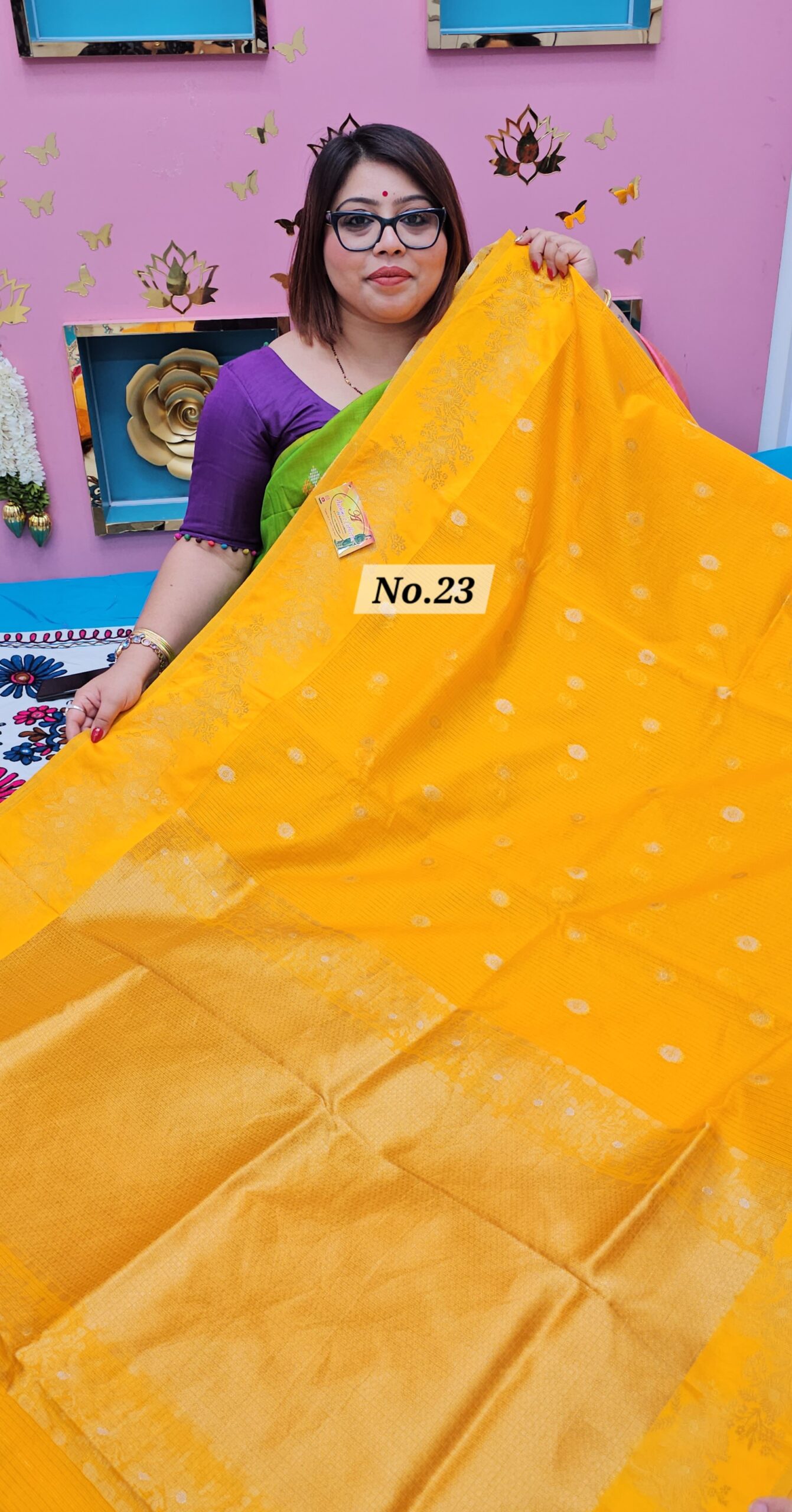 SALE 29TH JULY - INDIAN SILK SUPER NET KOTA SAREE (NO.23)