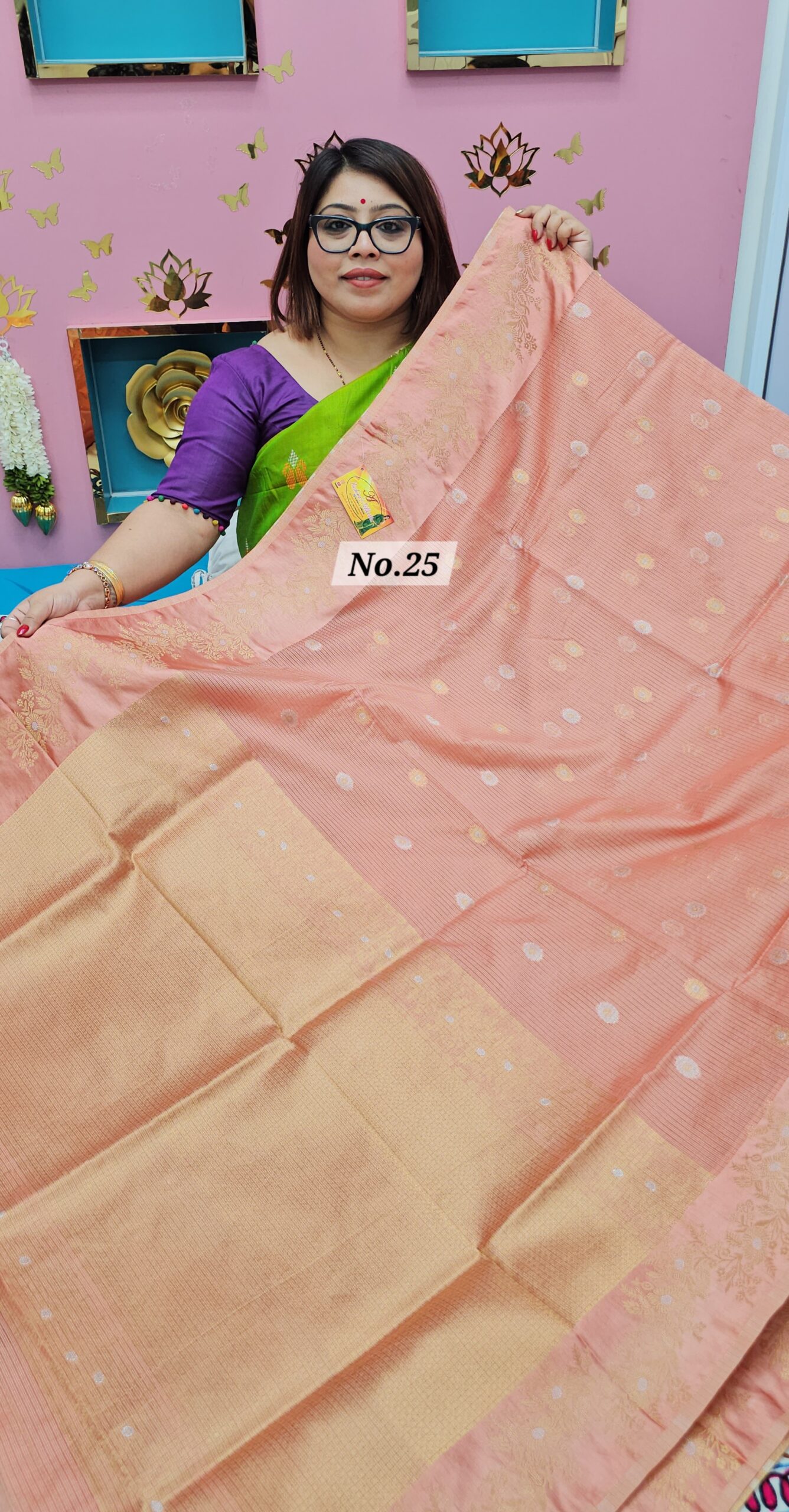 SALE 29TH JULY - INDIAN SILK SUPER NET KOTA SAREE (NO.25)