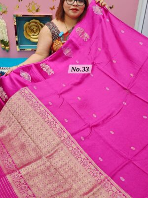 SALE 24TH JULY - MUSHRU INDIAN SILK SAREE (NO.33)
