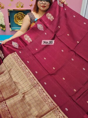 SALE 24TH JULY - MUSHRU INDIAN SILK SAREE (NO.35)