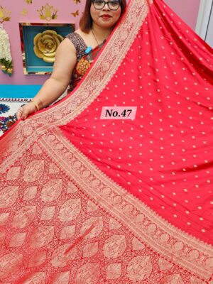 SALE 24TH JULY - MUSHRU BANARSI INDIAN SILK SAREE (NO.47)