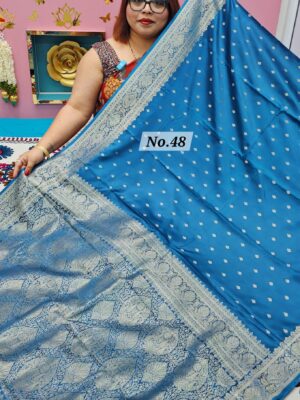 SALE 24TH JULY - MUSHRU BANARSI INDIAN SILK SAREE (NO.48)