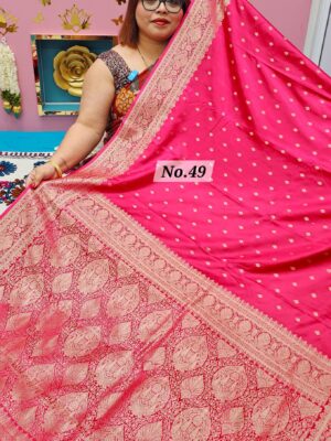 SALE 24TH JULY - MUSHRU BANARSI INDIAN SILK SAREE (NO.49)