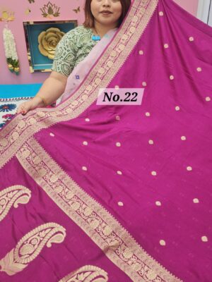 SALE 25TH JULY - CREPE SILK BANARSI SAREE (NO.22)